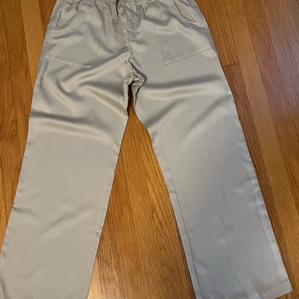 WORKSHOP Pull-On Drawstring Pant in Sand size M - NWT